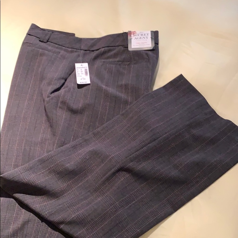 Brand new Gray striped dress pants